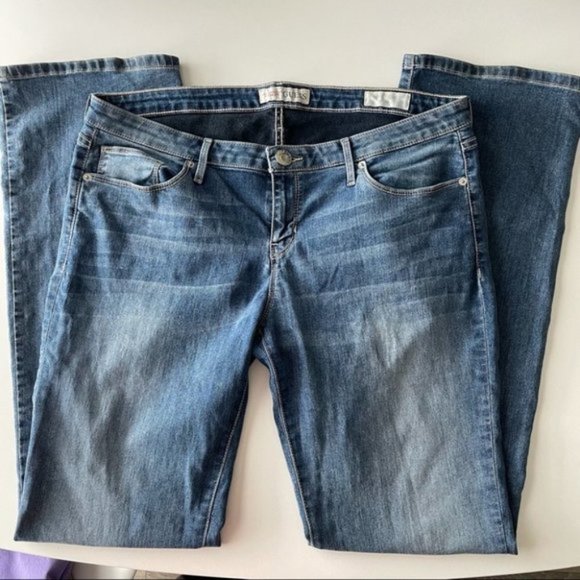 guess Medium Wash Straight Leg Jeans Grace Fit 31 - Picture 3 of 6